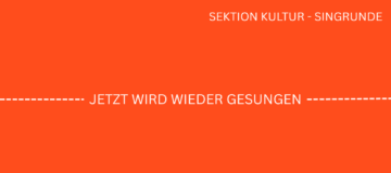 Sektion Singrunde - jetzt wird wieder gesungen